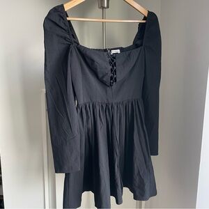 Reformation black longsleeve dress